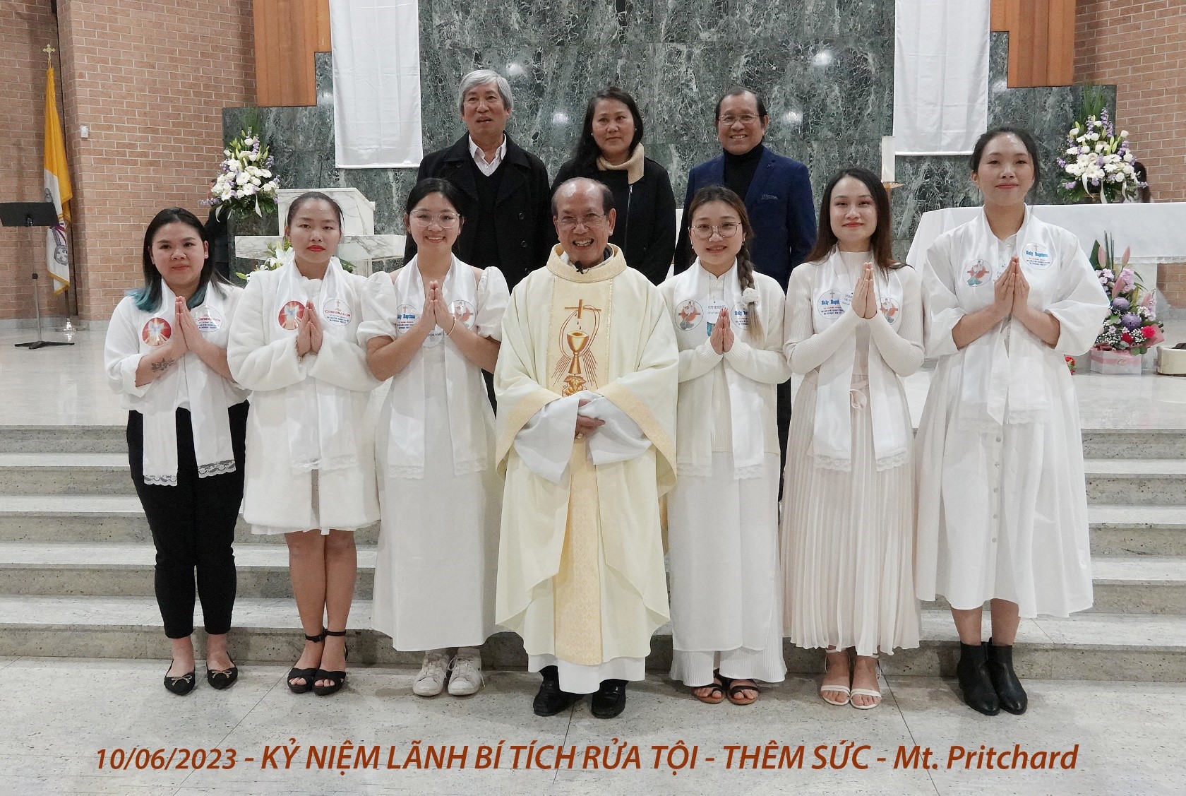 "Rửa Tội Dự Tòng" tại Giáo đoàn Micae Nguyễn Huy Mỹ - Mt. Pritchard, CĐCGVN/TGP Sydney - 10/06/2023.